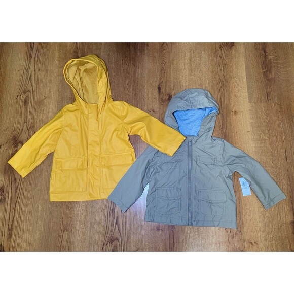 Old Navy 18-24m Rain Coat & Utility Jacket Toddler Baby Bundle NWT - Picture 1 of 13